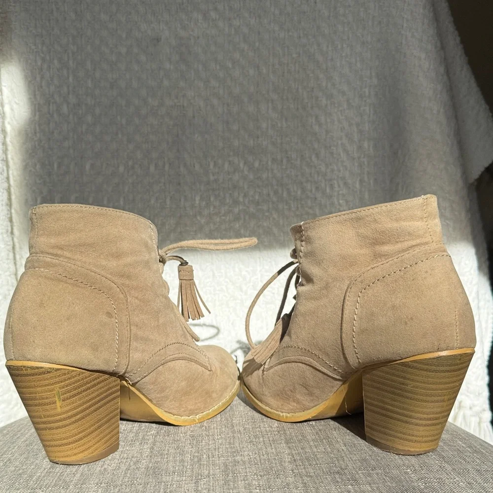 Women's Tan Ankle Booties